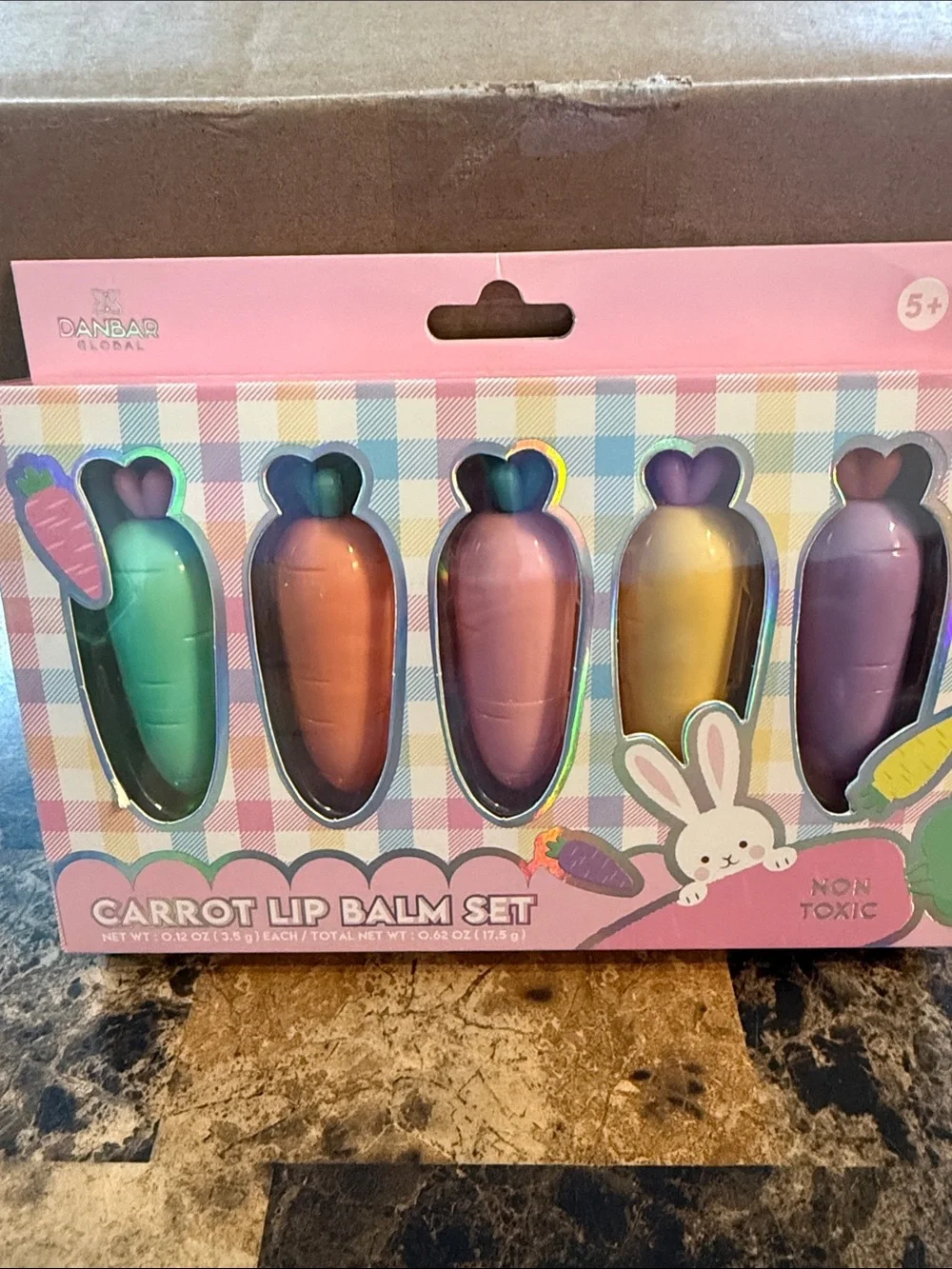 Carrot Lip Balm Set - Pastel Multi-Color by